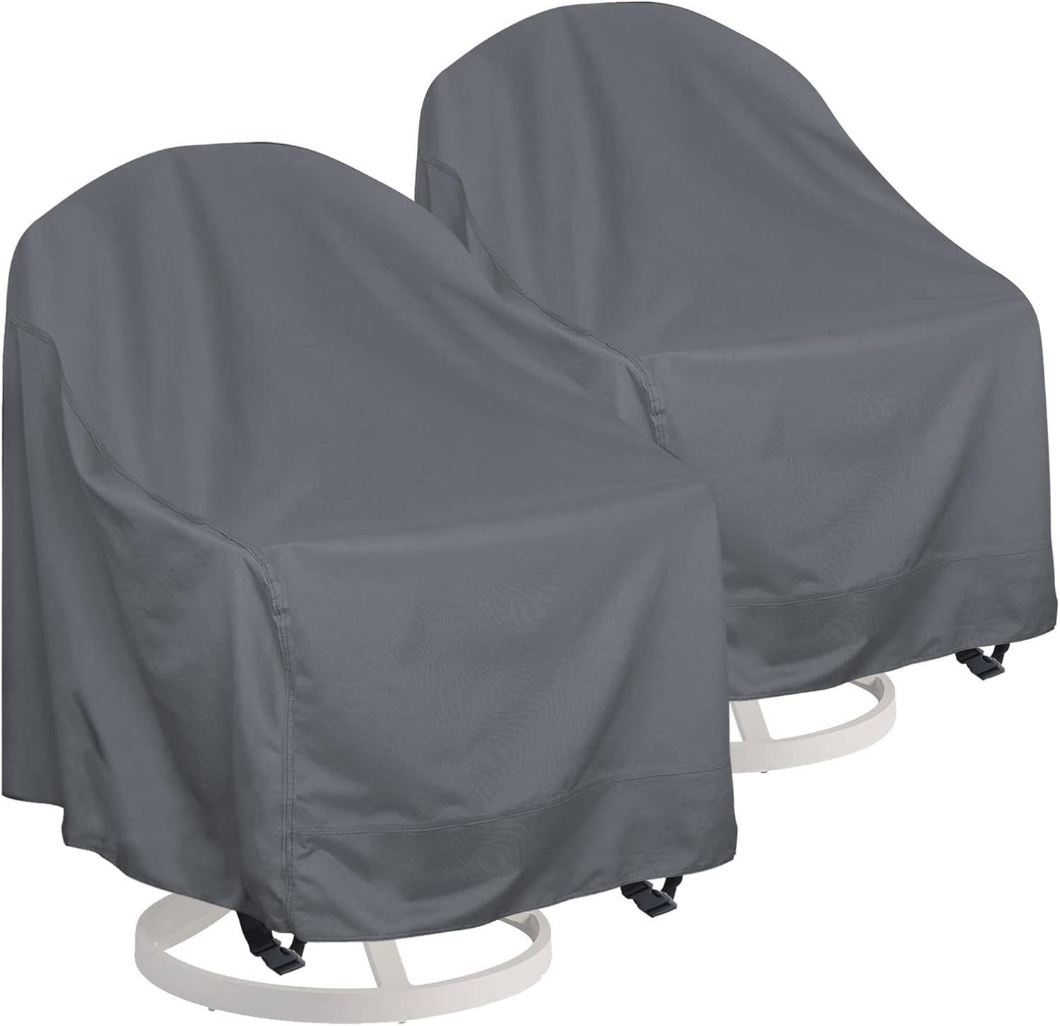 Outdoor Swivel Lounge Chair Cover 2 Pack, Fits Most Lawn Patio Chairs / Swivel D