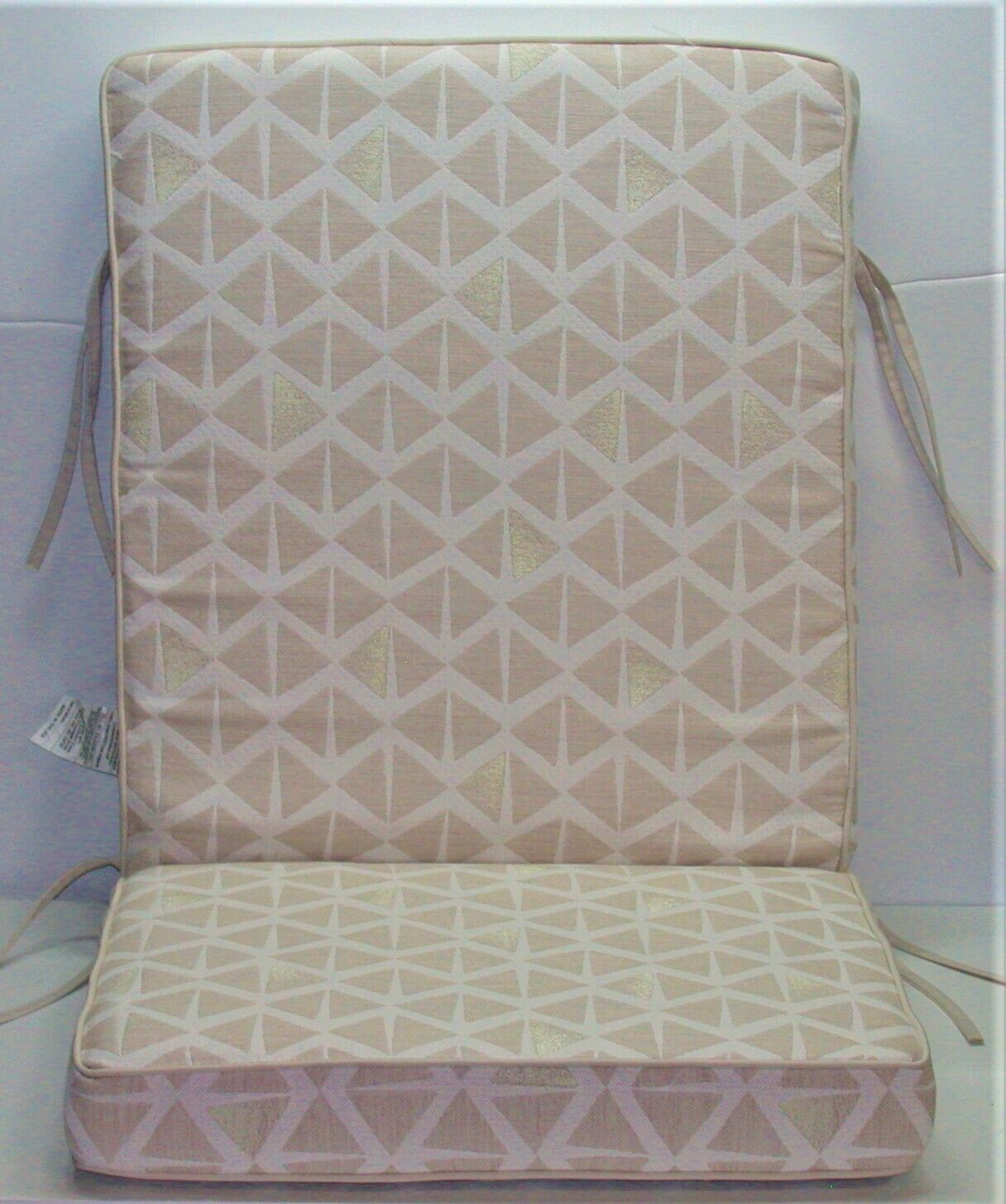 Sunbrella® Outdoor Chair Cushion ~ Spectacle Pearl ~ 22 x 45 x 3 NEW