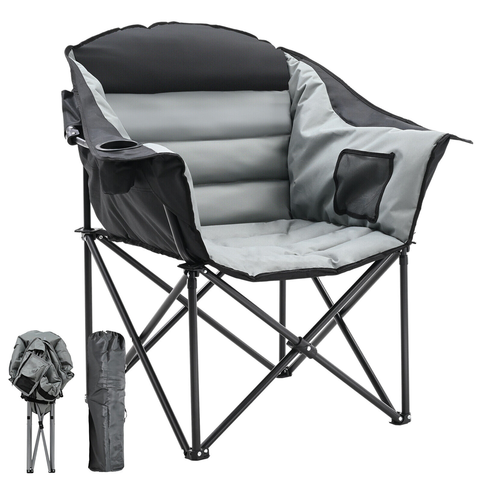 SLSY Oversized Camping Chair Outdoor Portable Chairs 500 lbs with Side Pocket