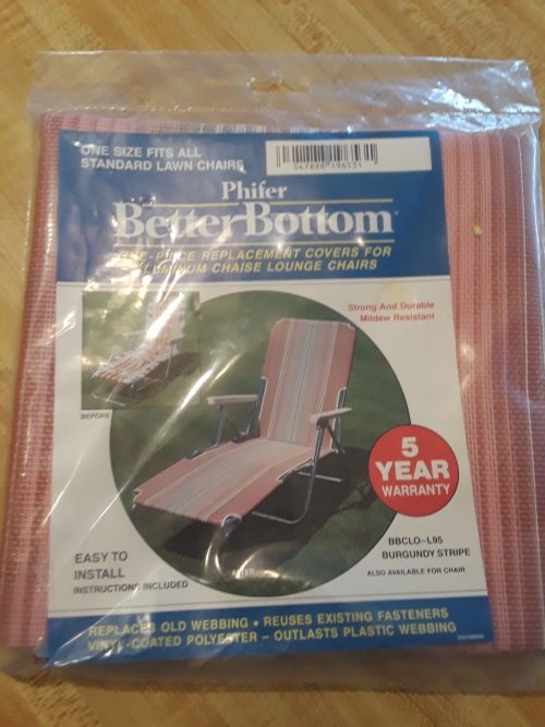 LAWN CHAIR Phifer Better Bottom Webbing Replacement Cover Aluminum  4 Pkgs