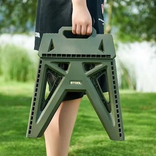 Portable Outdoor Folding Chair High Load-Bearing Reinforced PP Plastic Stool