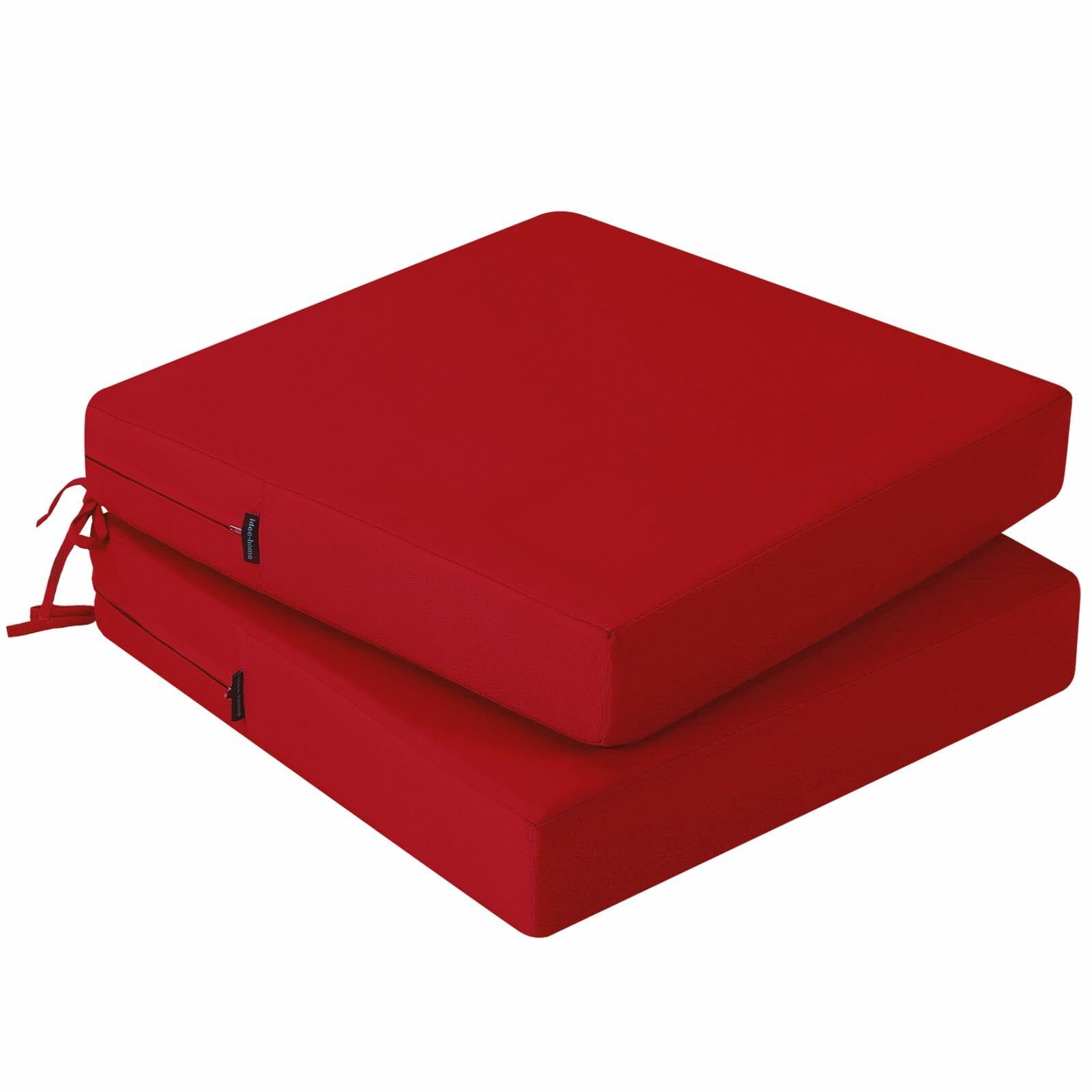 ideehome Outdoor Chair Cushions Set of 2 22x22(Pack 2) Spice