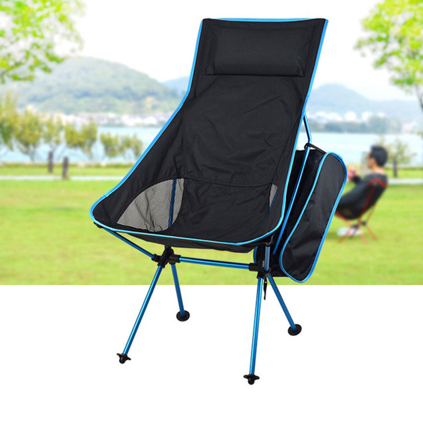 Portable Ultralight High Back Folding Camping Chair Outdoor Camping Backpacking