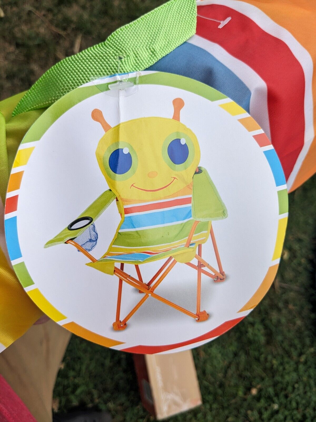 Unused Melissa & Doug Toddler outdoor lawn chair Giddy  Sunny Patch Theme