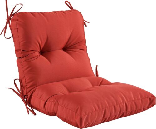 Outdoor Indoor Seat/Back Chair Tufted 1 Count (Pack of 1), Red
