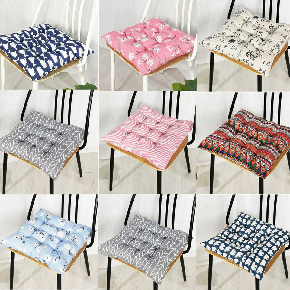 Indoor Outdoor Chair Cushion Seat Pads Kitchen Patio Garden Square Floor Pad Mat