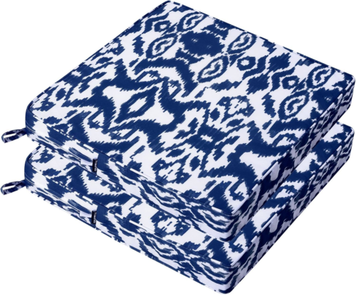 Patio Chair Cushions 19x19, Outdoor Chair Cushions Set of 2, Waterproof Outdoor