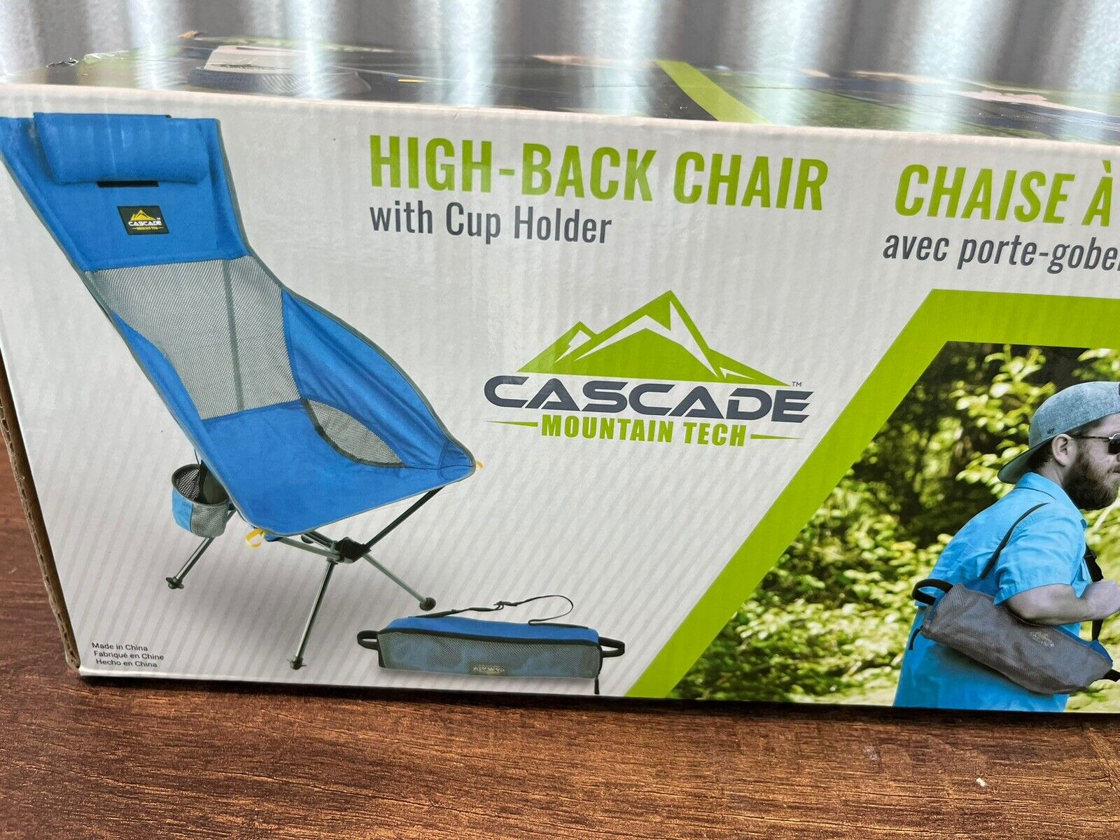 Cascade Mountain Tech Outdoor High Back Lightweight Camp Chair with Headrest