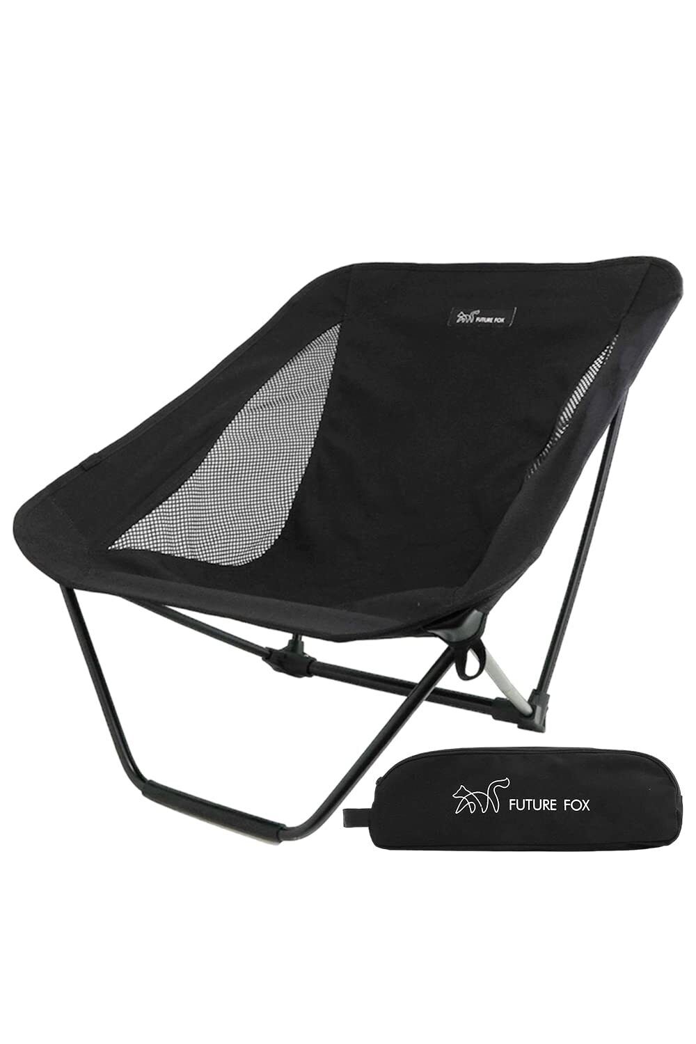 FUTUREFOX UZURA CHAIR Low Chair Outdoor Chair Bonfire Camping Lightweight Black