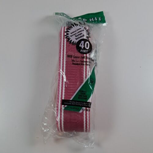 Vintage Wellington 40' Webbing Kit Outdoor Chair 2-1/4" Wide Cranberry White