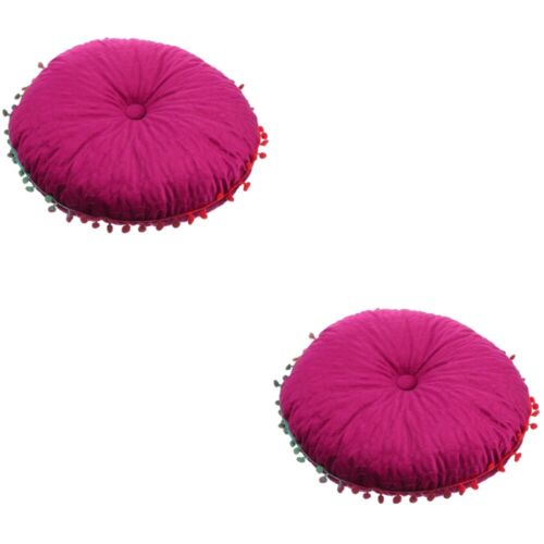 2 PCS Cushion Round Outdoor Chair Cushions Dining Stool Pad
