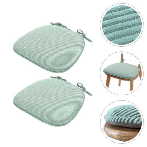2 Pcs Tufted Chair Outdoor+mats Cushion Seat Living Room Student