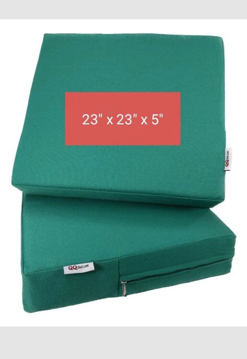 2 Pk Waterproof Outdoor Chair Seat Patio Bench Cushion Case Covers Only 23X23X5"