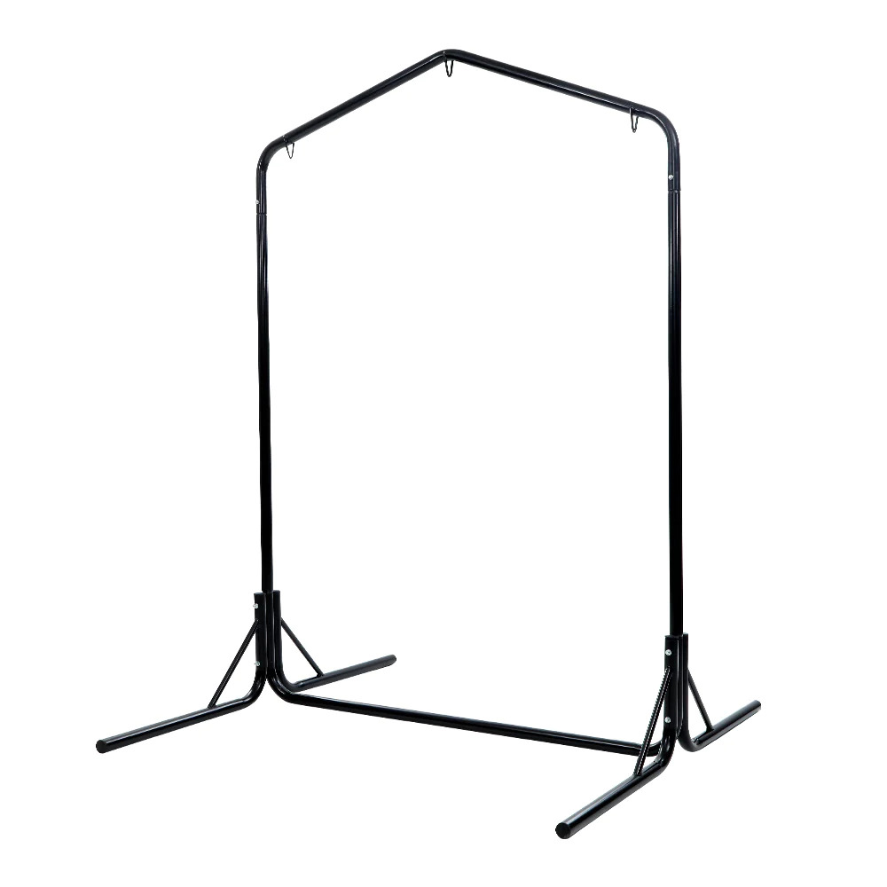 NNEDSZ Double Hammock Chair Stand Steel Frame 2 Person Outdoor Heavy Duty 200KG