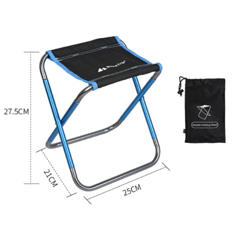 1PCS Alloy Outdoor Folding Chair Camping Hiking Fishing Lightweight Seat Bench