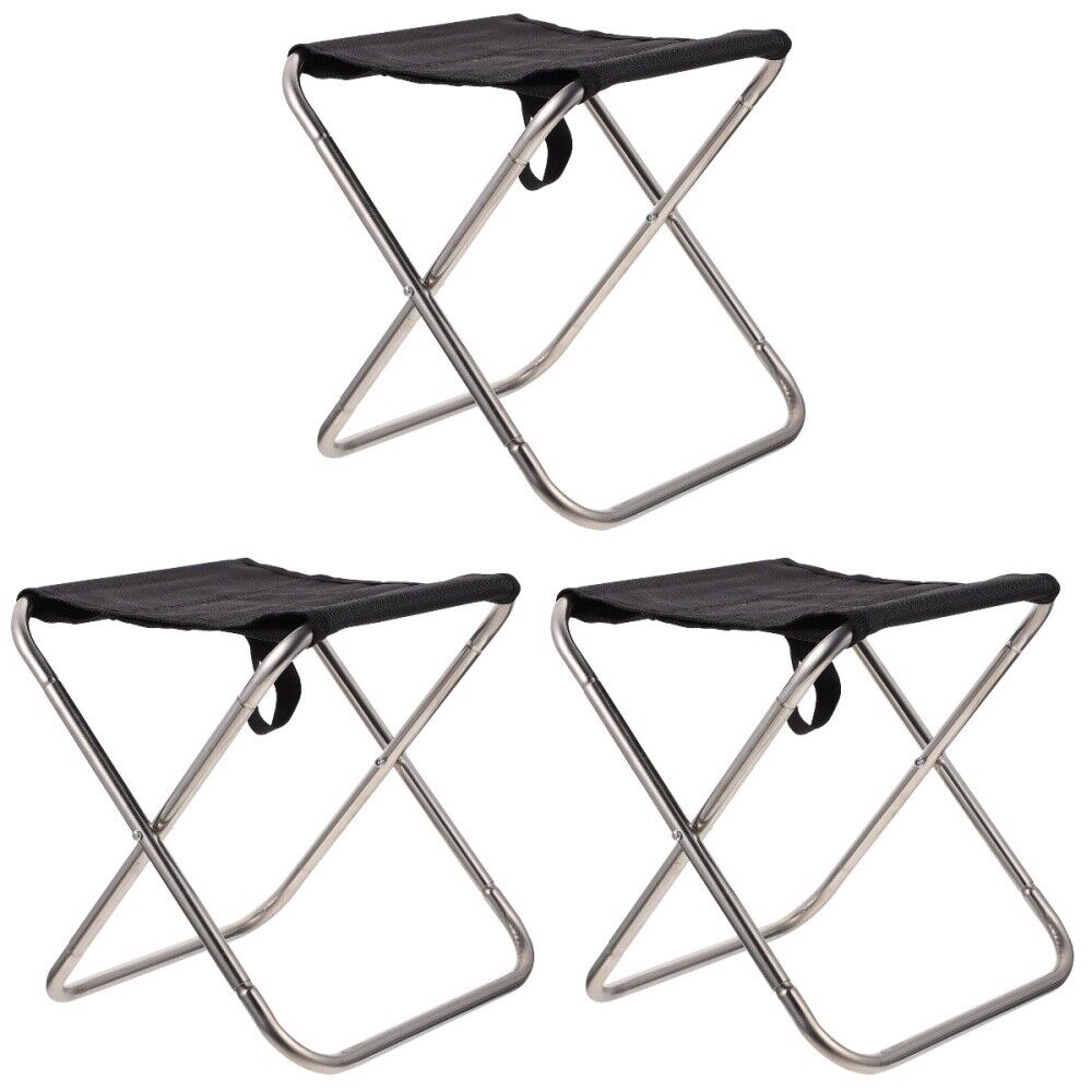 3 Pcs Outdoor Chair Chairs Portable Kids Foldable Travel Child
