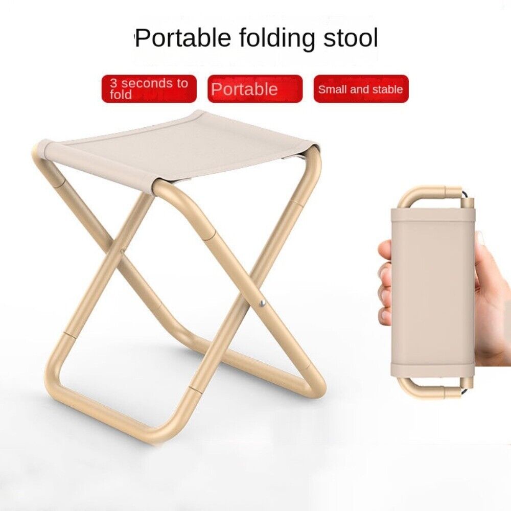 Ultra Light Mini Outdoor Chair Khaki Fishing Chair Stool  Camping