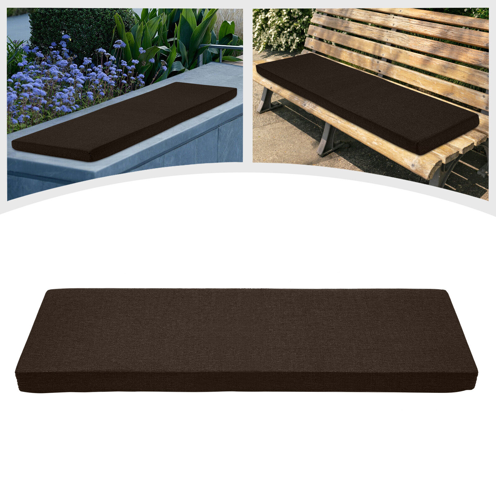 60 x 18 in Garden Bench Cushion Outdoor Patio Chair Pad Mat Swing Seat Cushion
