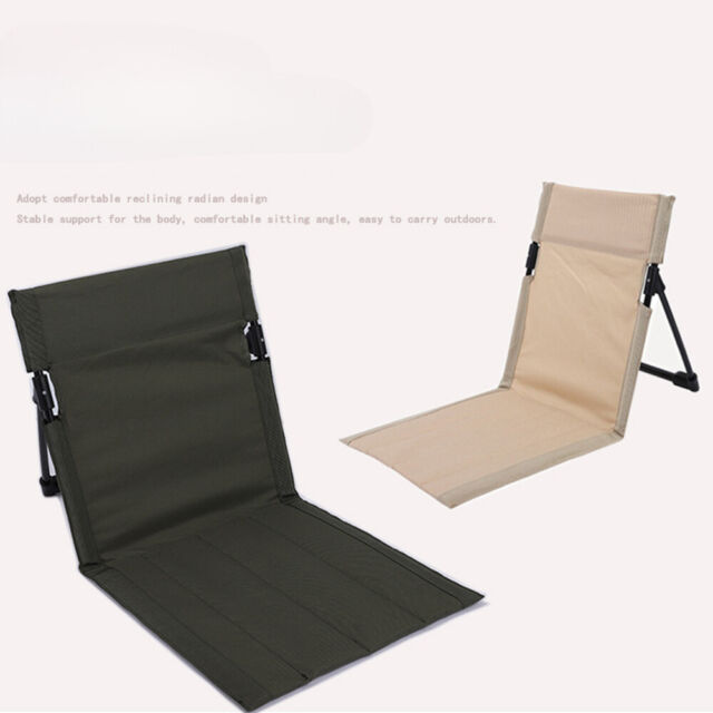 Outdoor Foldable Camping Chair Garden Park Single Lazy Reclining Chair Backrest
