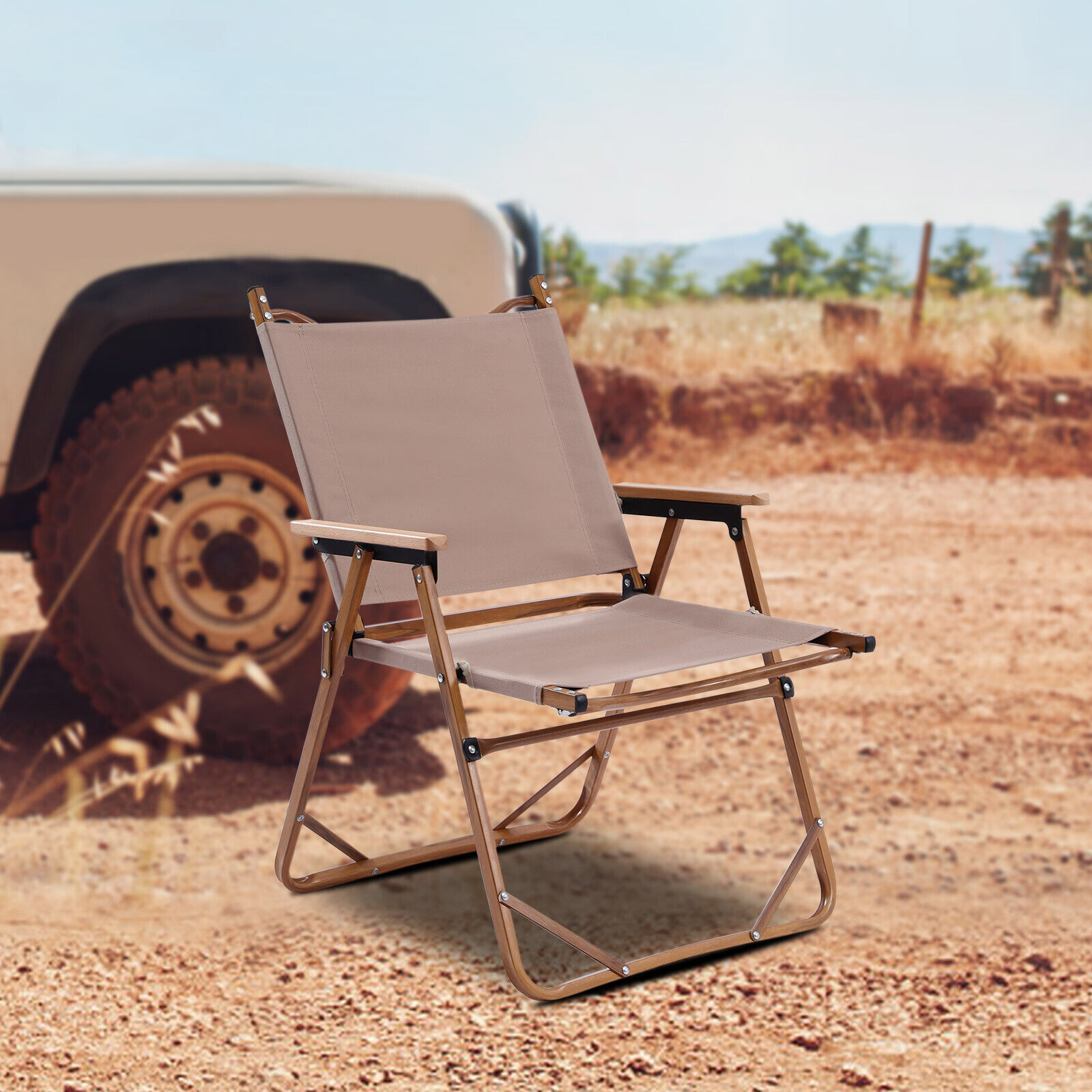 Portable Folding Camping Chair Waterproof 600D Oxford Cloth For Outdoor & Indoor