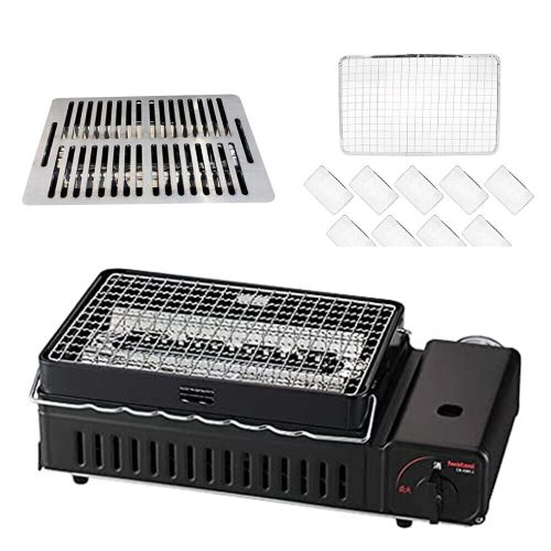Iwatani ABURIYA 2 Portable Gas Grill Stove CB-ABR-2 Barbecue BBQ Teppanyaki Set