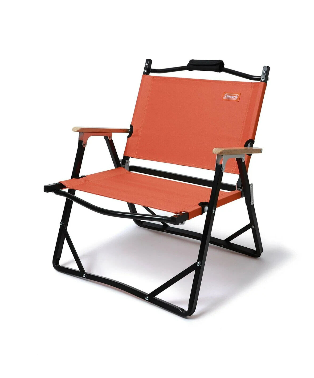 Coleman × bpr BEAMS Fireside Folding Chair Orange Special Model Outdoor Camp