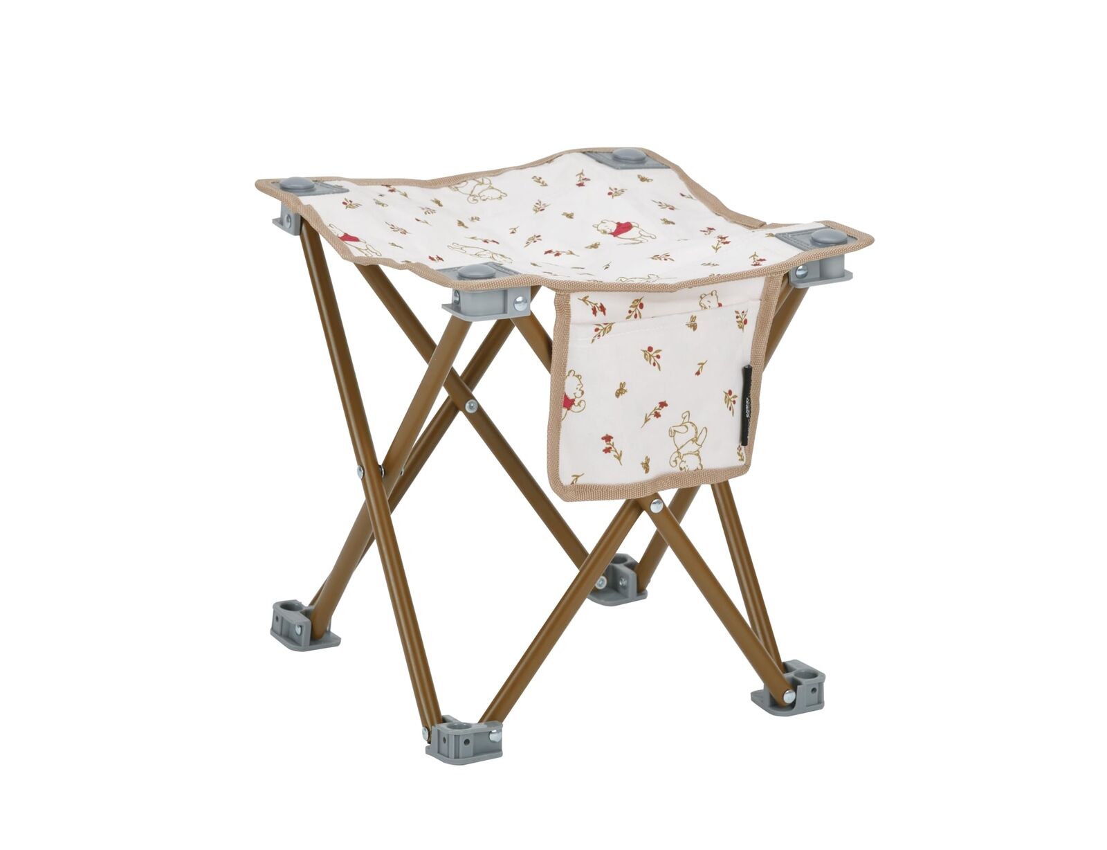 CAPTAIN STAG disney outdoor chair with side pocket and storage bag Winnie the Po