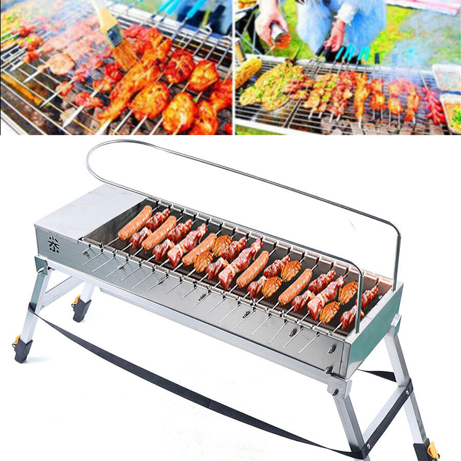 20 Skewer Automatic Rotating BBQ Barbecue Grill Attachment Rack + USB port