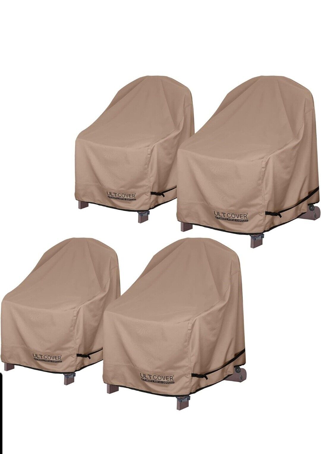 Waterproof Patio Adirondack Chair Cover 4 Pack For Outdoor Chair Size Upto 28l X