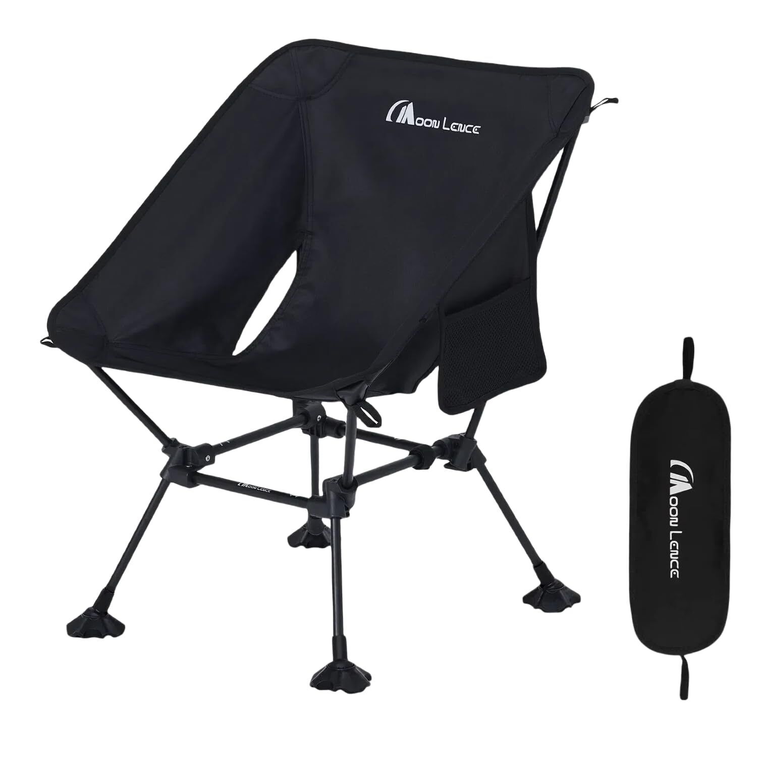 Portable Camping Chair Compact Backpacking Chair Lightweight Folding Chair wi...