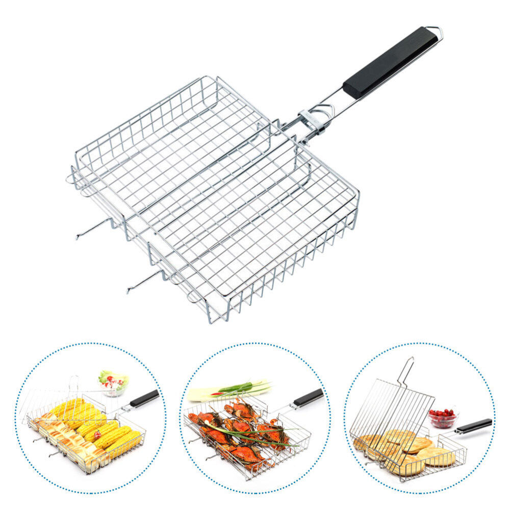 Zusammenklappbarer Grill Mini-Barbecue-Grill Mesh-Grillmatte