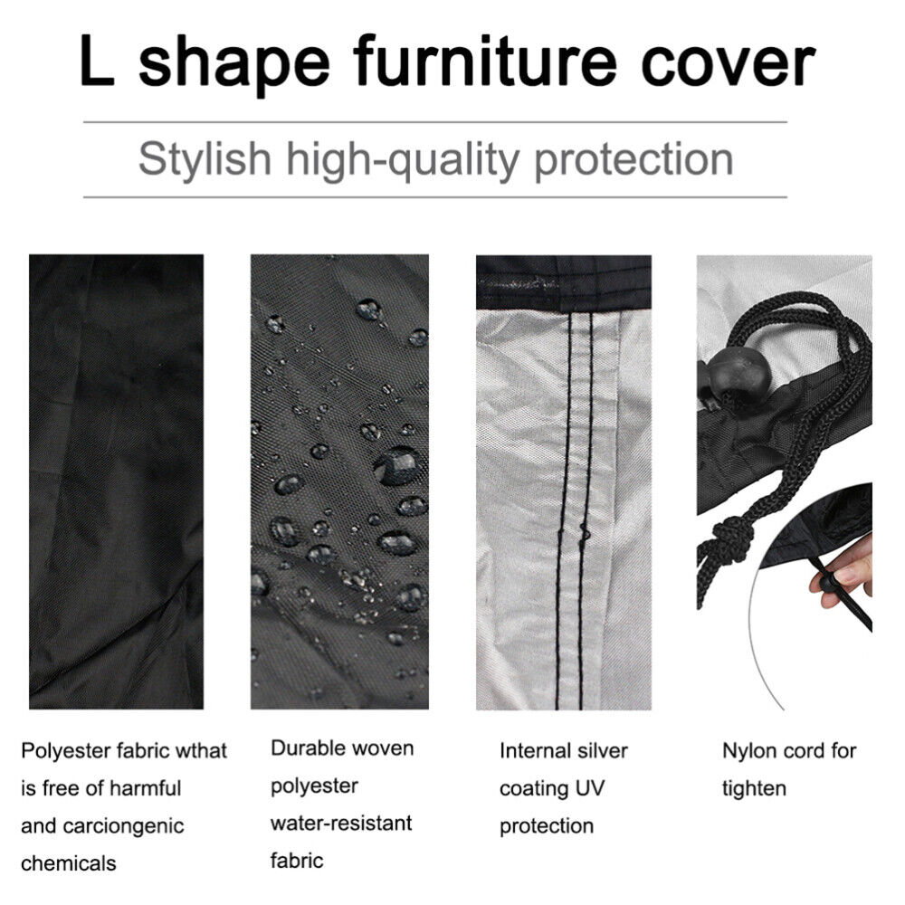 Dampproof Sofa Cover Dustproof Corner Couch Slipcovers for Sofas Outdoor Chair