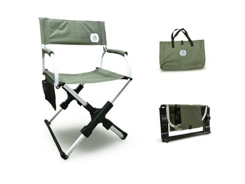 Portable Camping Chair with Carry Bag, Compact, Lightweight Collapsible Arm C...