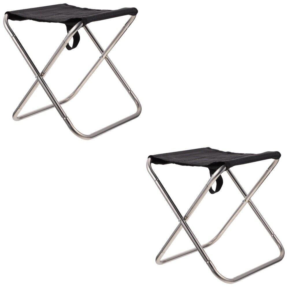 2 Pcs Folding Stool Out Door Chairs Portable for outside Kids Foldable