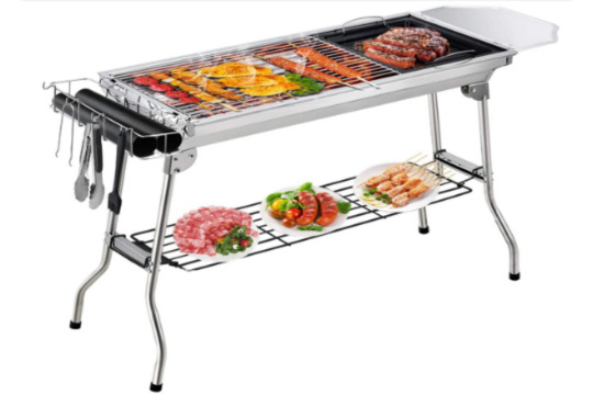 Folding Charcoal BBQ Barbecue Camping Outdoor Portable bbq grill Picnic Steel