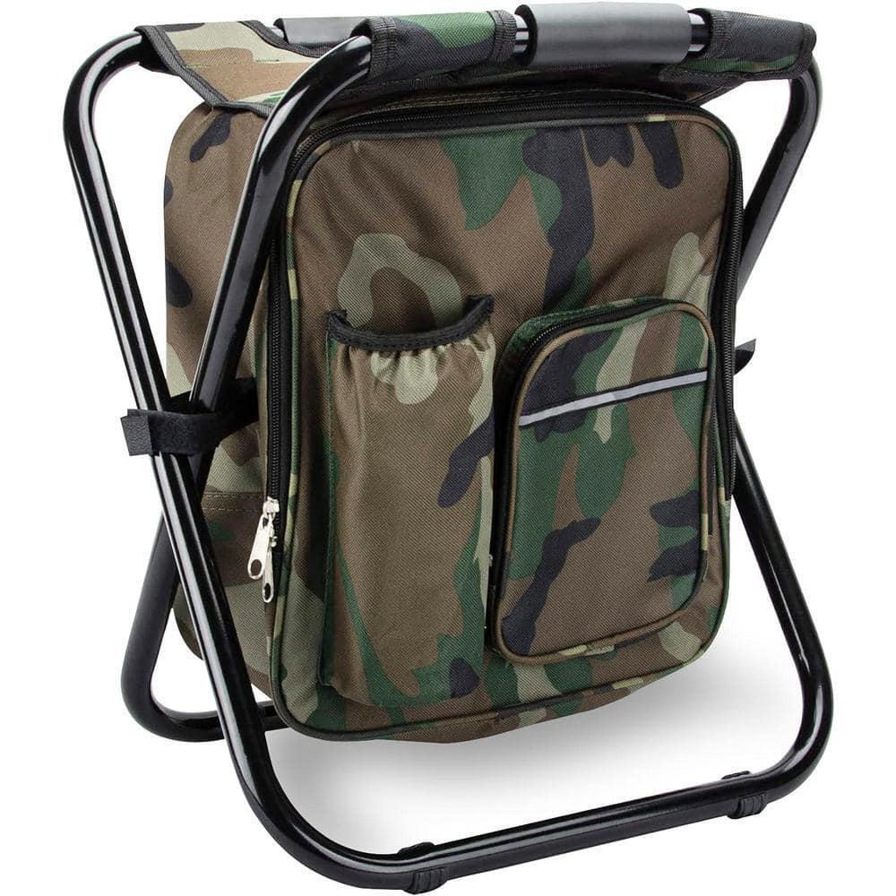 Angel Sar Camping Hunting Fishing Chair 10.53"X16.77" Folding Metal Camouflage