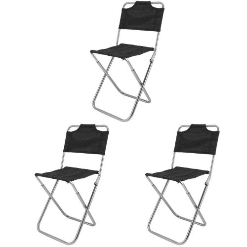 3 Count Fishing Folding Chair Stools Outdoor Chairs Portable