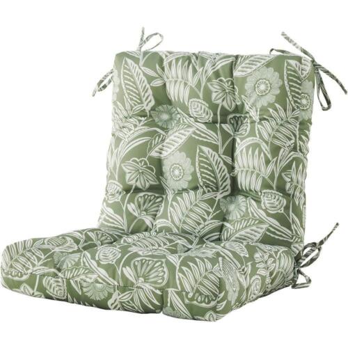 Cubilan Outdoor Chair Cushion 40"Wx20"L UV Resistant Polyester Floral Green 1-PC