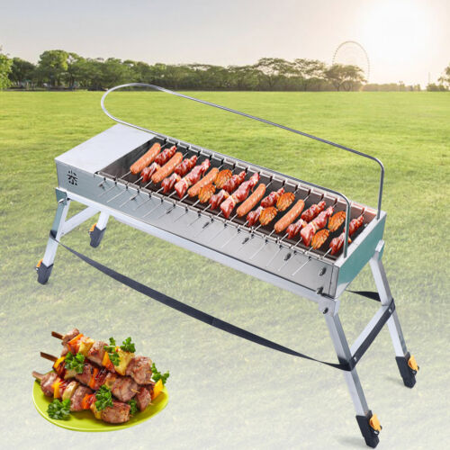 20 Skewer Automatic Rotating BBQ Barbecue Grill Attachment Rack W/ USB port