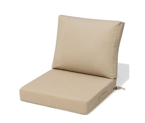Crestlive Products CL-CU005BEI-1 Outdoor Chair Cushion 24x24 Beige Chair Cushion