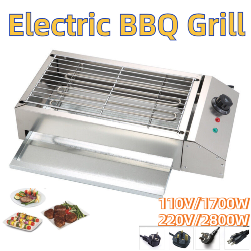 Economic Electric Grill Barbecue Garden Camping Indoor Smoke Free Cooking Table