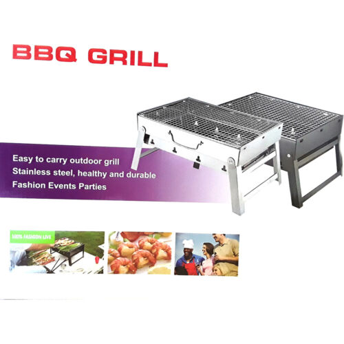 BBQ Grill Charcoal Barbecue Grill Fire Pit Folding Legs Portable Grill Outdoor