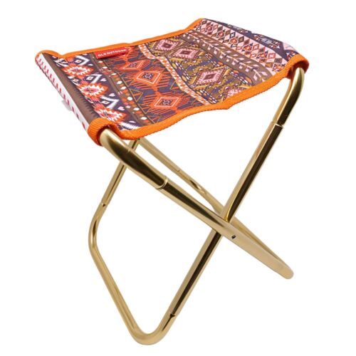 CLS Camping Leisure Sports Folding Outdoor Chair; Collapsing; Aztec Print-Orange