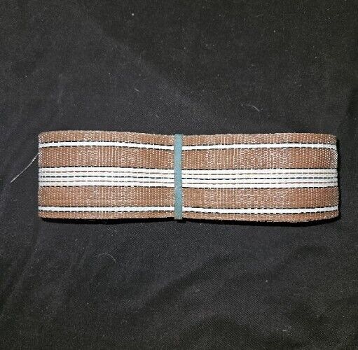 VTG. Wellington Brown Striped Re-web  24' Brown Stripe