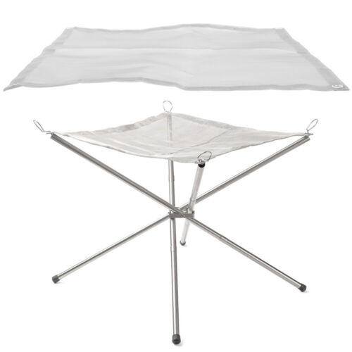 Foldable Campfire Grill Grate Stainless Steel Collapsible Barbecue Grill For