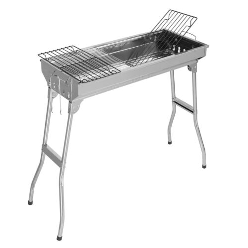 Portable Charcoal Grills Foldable Stainless Steel Garden Barbecue BBQ Grill