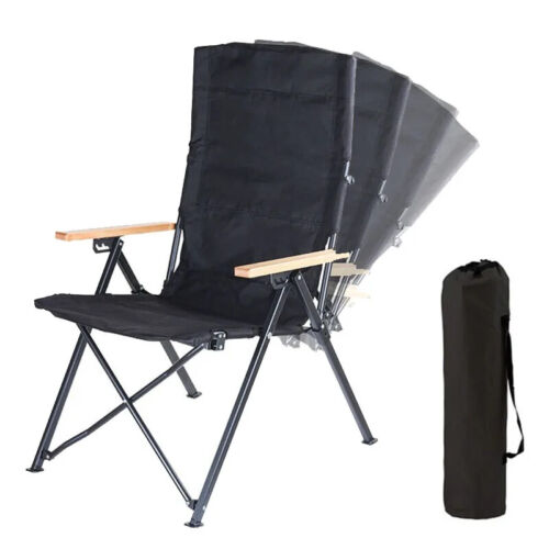 Outdoor Folding Chair Four-Speed Adjustable Long Back Chair Outdoor Camping