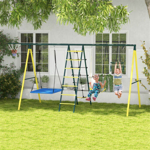 Cozy Outdoor Swing Chair with Cushions Hanging Garden Relaxation Seat