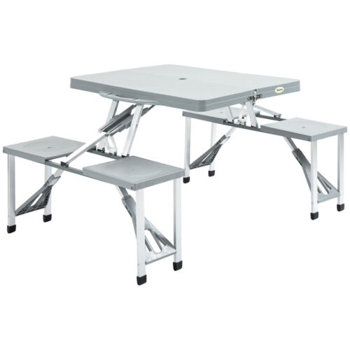 Outdoor Picnic Table Chair Set Folding Patio Furniture for Outdoor Beach BBQ