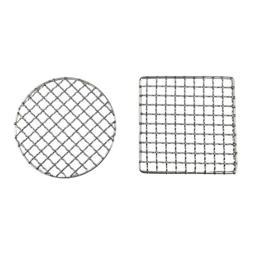 2 Pcs Barbecue Grill Outdoor Bbq Stainless Steel Mesh Non-stick Wire Rack